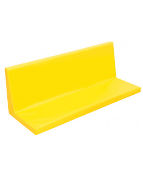 Sedák na skříňku KS31 se širokým opěradlem - žlutý