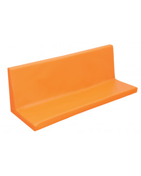 Sedák na skříňku KS31 se širokým opěradlem - oranžový