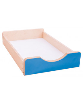 Dřevěný úložný box Numeric - Malý-modrý