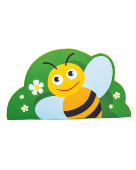 Vykrojená molitanová aplikace velká - Včelka (60 cm)