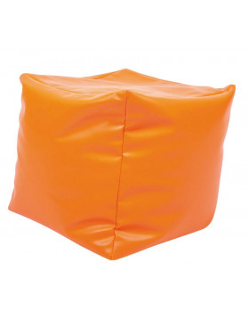 Kostka na sezení s granulátem - oranžová