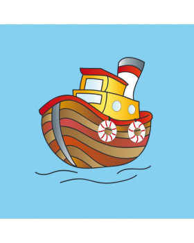 Polštářek s motivem - loďka