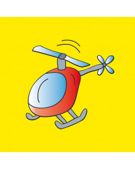 Polštářek s motivem - vrtulník
