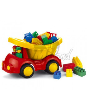 Autíčko Plyš + 41 kostek K2