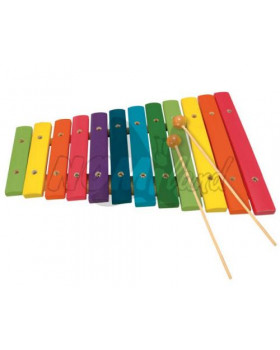 Xylofon 12 tónový barevný