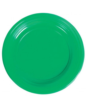 Plastové talíře - zelené - 10 ks