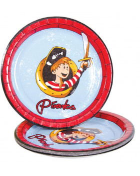 Papířové talíře - pirát, 10 ks