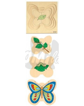 Motýl puzzle vývojové