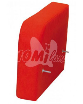 Sedačka bar. - levá opěrka červená, 31 cm