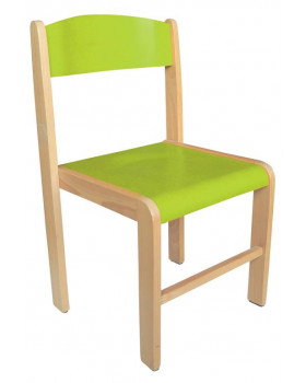 Dřevěná židlička BUK zelená 31 cm