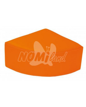 Sedadlo čtvrtkruh - oranžové 30cm