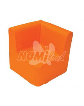 Křesílko rohové - oranžové 30 cm