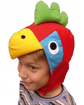Kostýmové čepice Papoušek