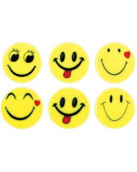 Reflexní samolepky - Smile 6ks
