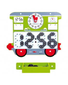 Nástěnná hračka vlak Ella - Čas