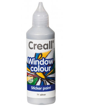 Barva na sklo Creall stříbrná