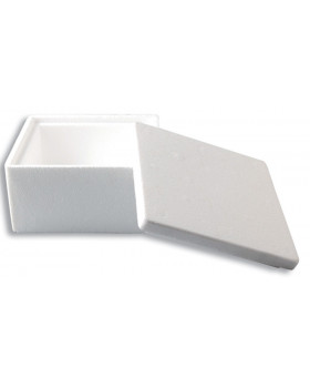 Polystyrenová krabička - Kostka (13 x 13 x 7,5 cm)