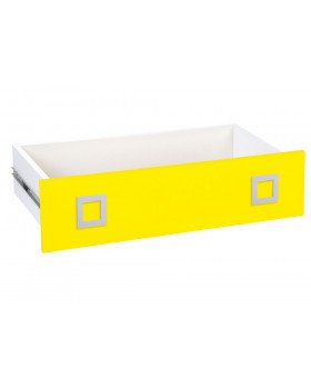 Zásuvka široká Kolor Plus - žlutá