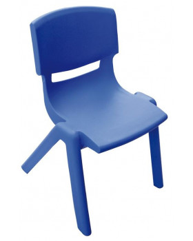 Židlička plast.26 cm modrá