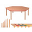 Dřevěné stoly - odstín BUK