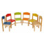 Dřevěné židličky Buk - 26 cm