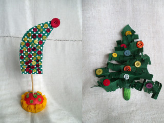 Knoflíkový stromeček 2x jinak