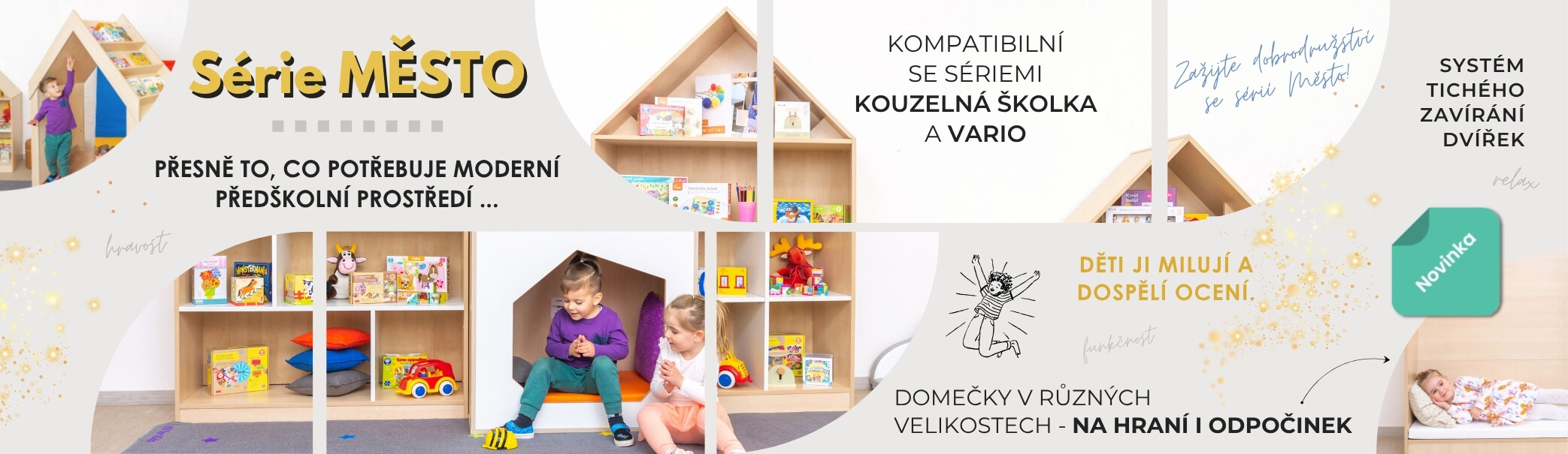 Nová nábytková série Město pro školky.