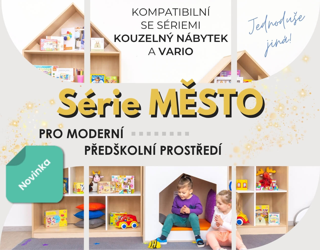 Nová nábytková série Město pro školky.