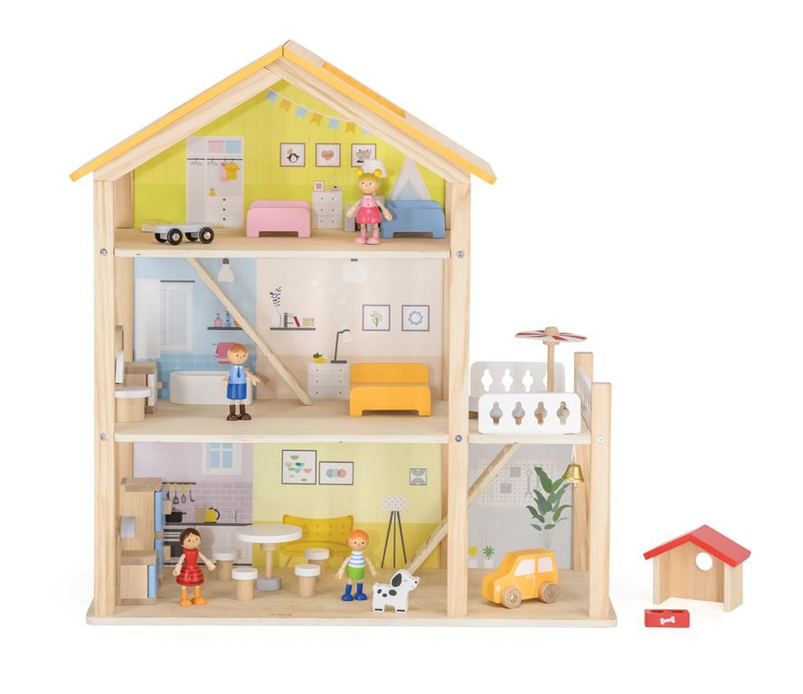 Třípatrový domeček s terasou